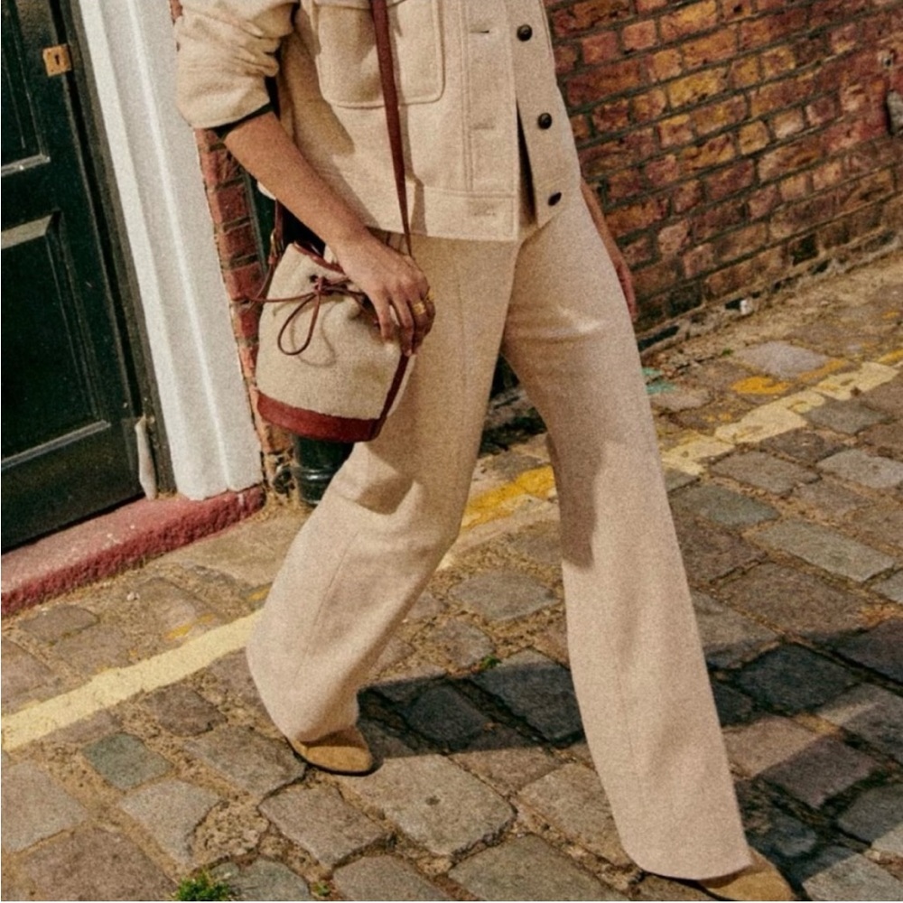NWT Sezane Martin 100% wool pants